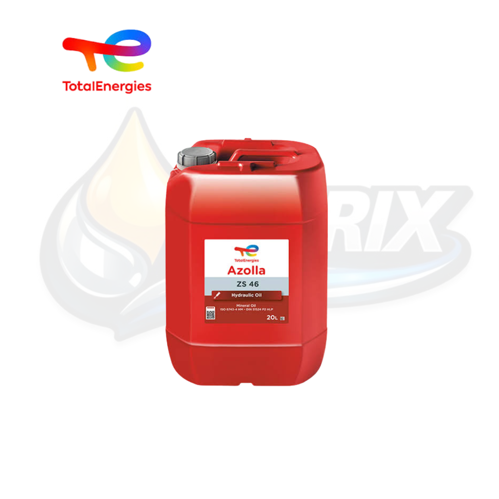 Compra TotalEnergies AZOLLA ZS 46, aceite hidráulico ISO VG 46 con protección antidesgaste, alta estabilidad térmica y máxima eficiencia para sistemas hidráulicos.