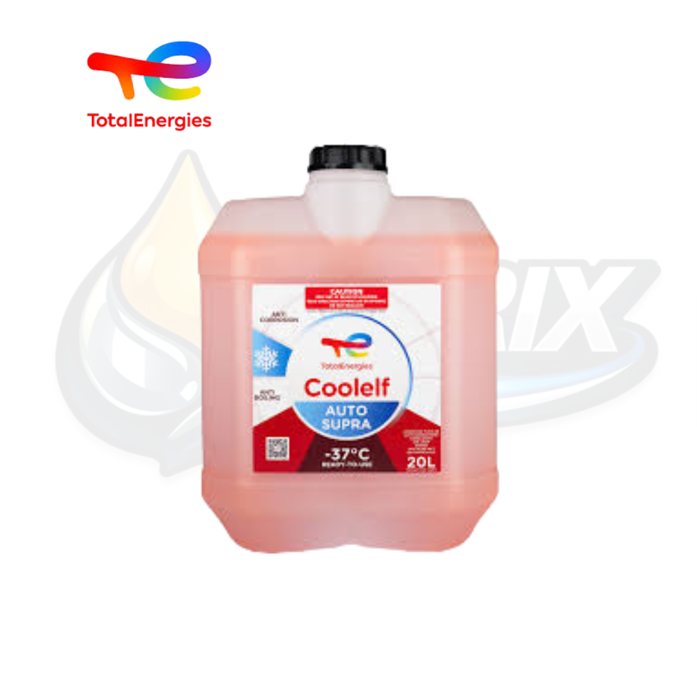 TotalEnergies COOLELF AUTO SUPRA 2F -37°C, refrigerante OAT premium listo para usar con protección anticorrosiva, anticongelante y de larga duración para motores gasolina y diésel.