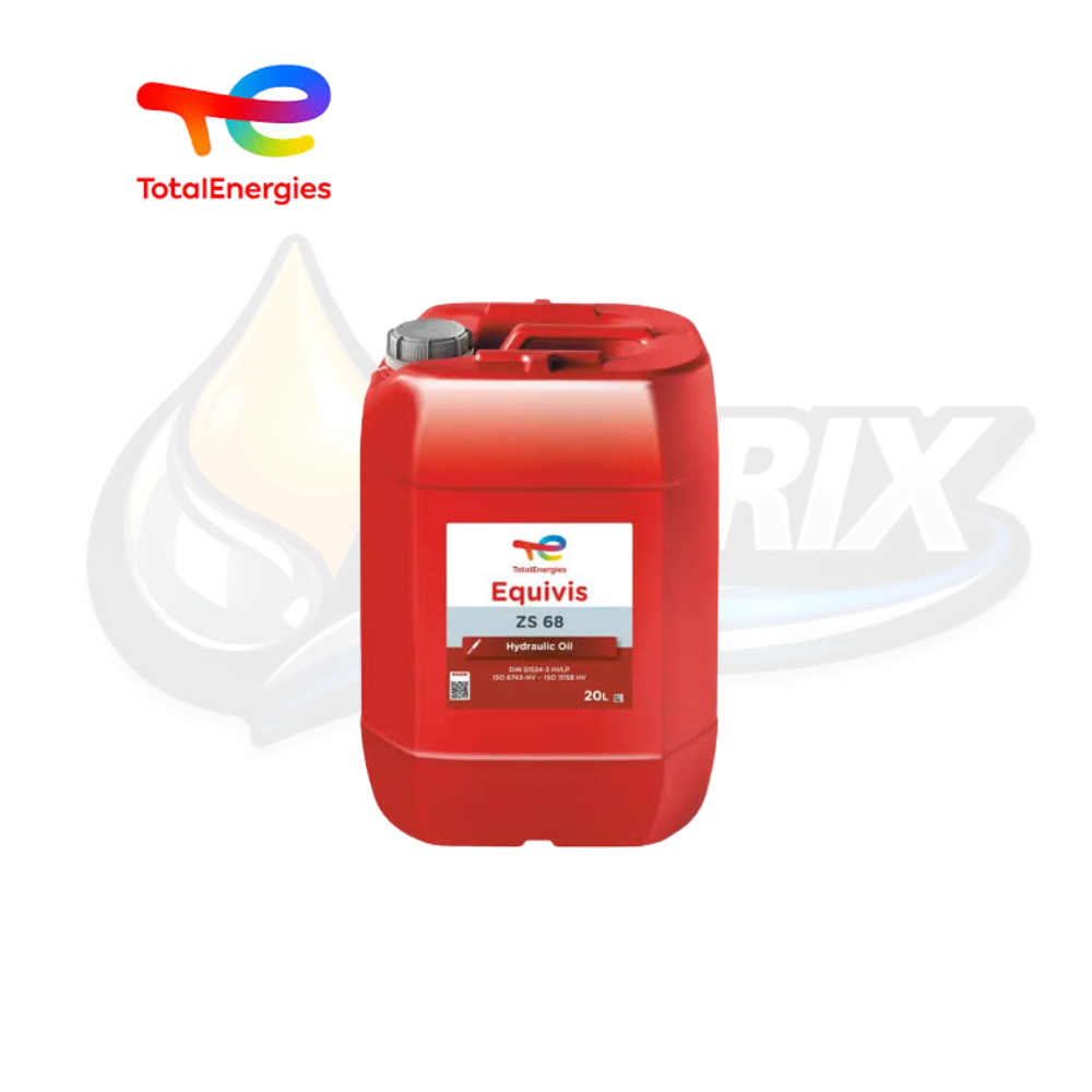 TotalEnergies EQUIVIS ZS 68, aceite hidráulico HVLP ISO VG 68 de alto índice de viscosidad para maquinaria industrial, agrícola, minera y de construcción.