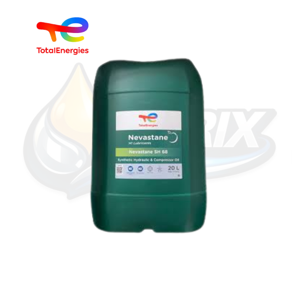 Aceite hidráulico grado alimenticio TotalEnergies NEVASTANE AW 68 ISO VG 68. Certificación NSF H1, excelente protección antidesgaste y alta confiabilidad.