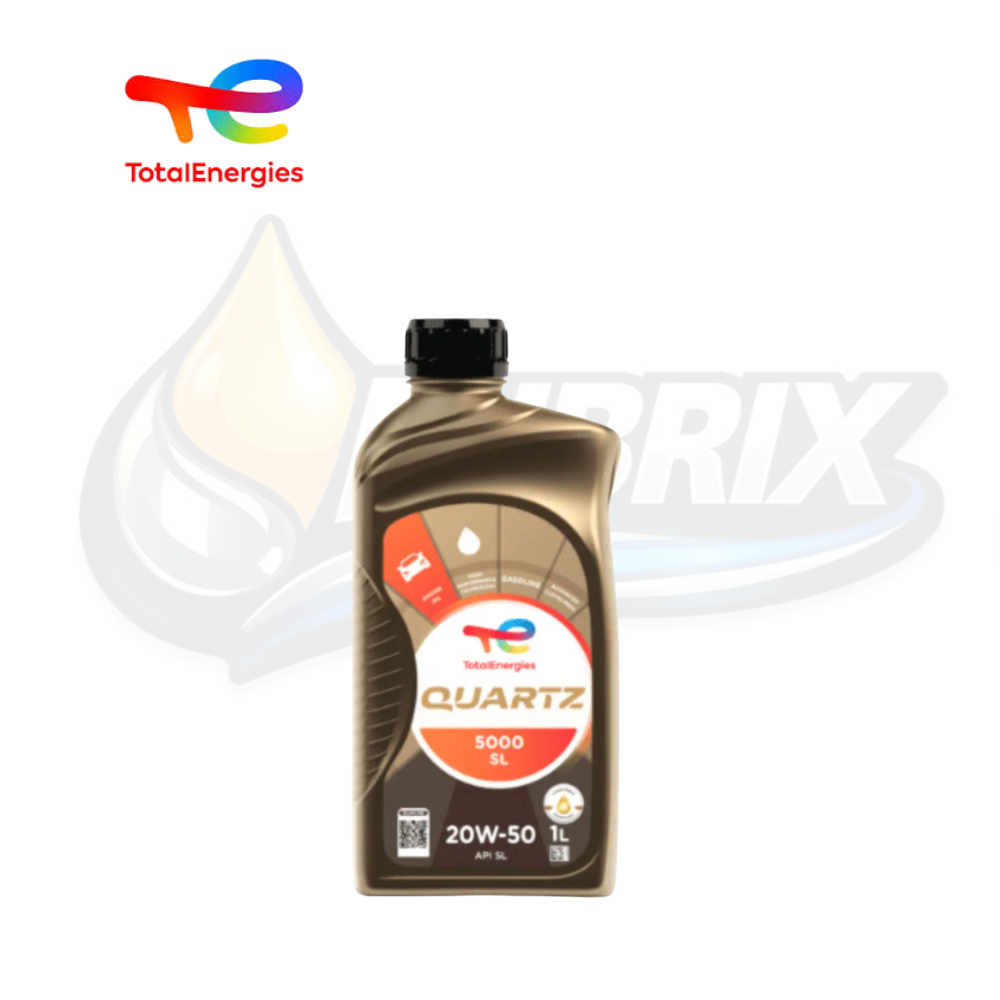 TotalEnergies Quartz 5000 20W-50 API SN aceite mineral para motor de gasolina